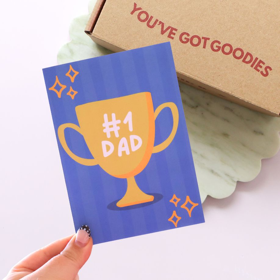 No 1 Dad Greeting Card