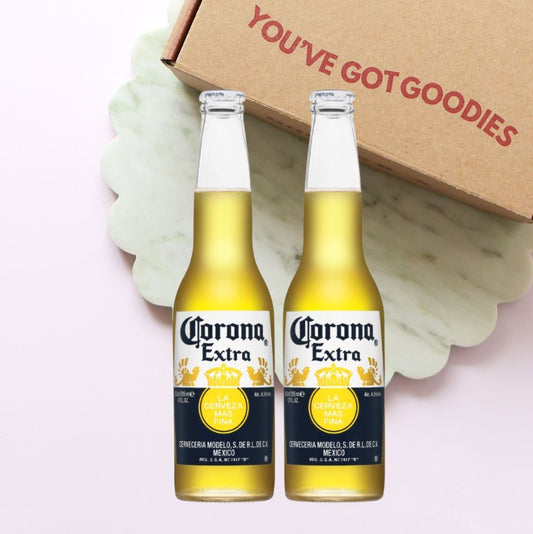 two bottles of corona extra 