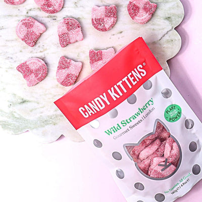 Candy Kittens Wild Strawberry Lollies