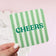 "Cheers" Stripy Drinks Coaster