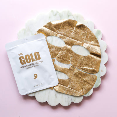24k Gold Hydra Collagen Gold Foil Premium Face Mask