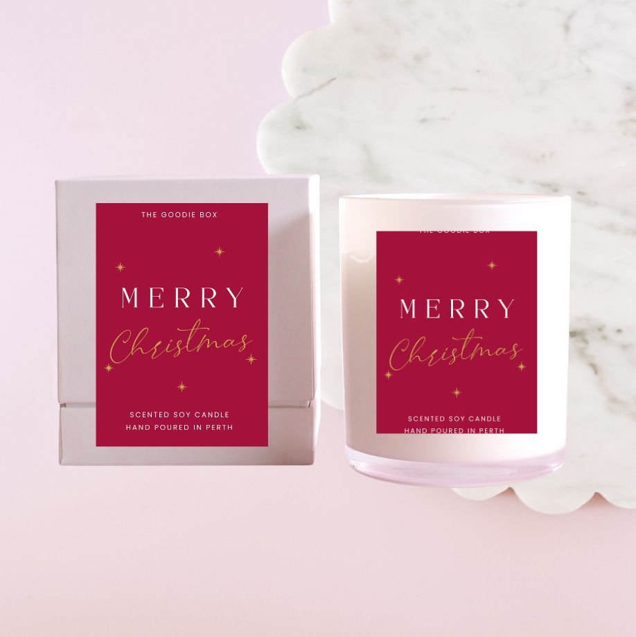 Merry Christmas Festive Scented Soy Candle