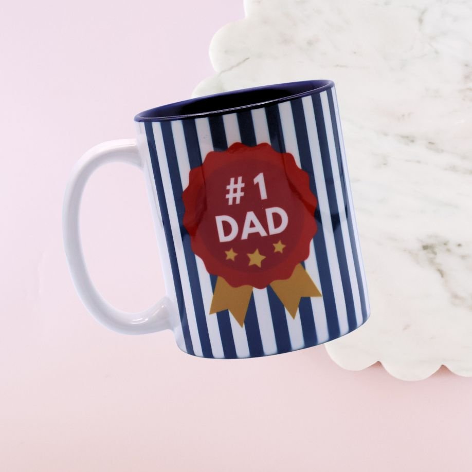 No 1 Dad Rosette Mug